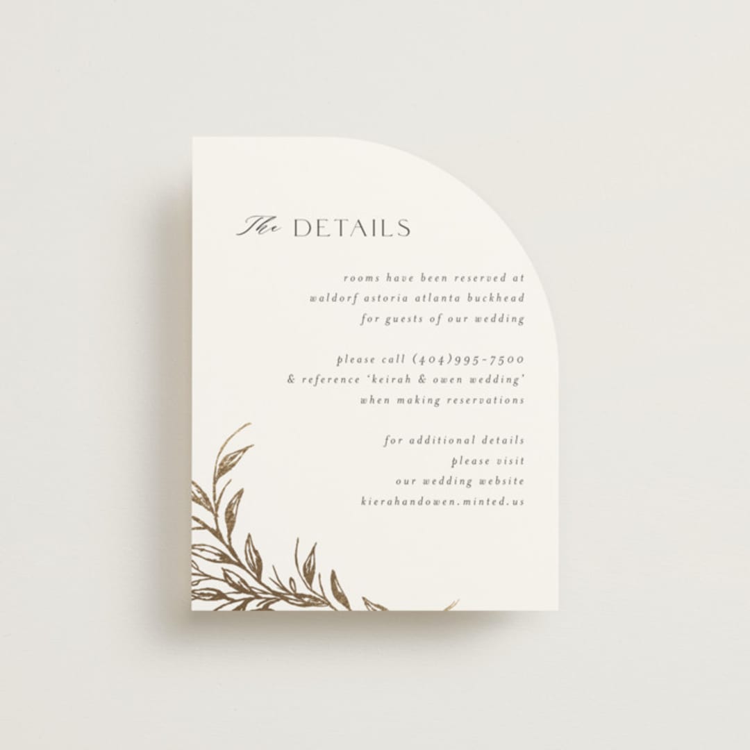 "KEIRAH" - Direction Cards in Pearl by Melanie Kosuge - Front
