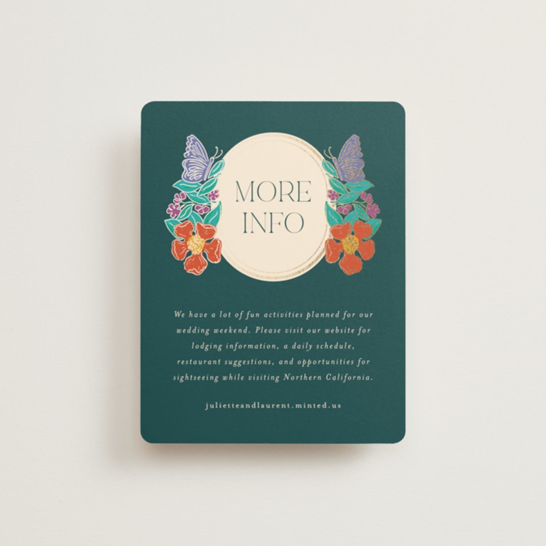 "Tropical garden" - Direction Cards in Jungle by Simona Camp - Front