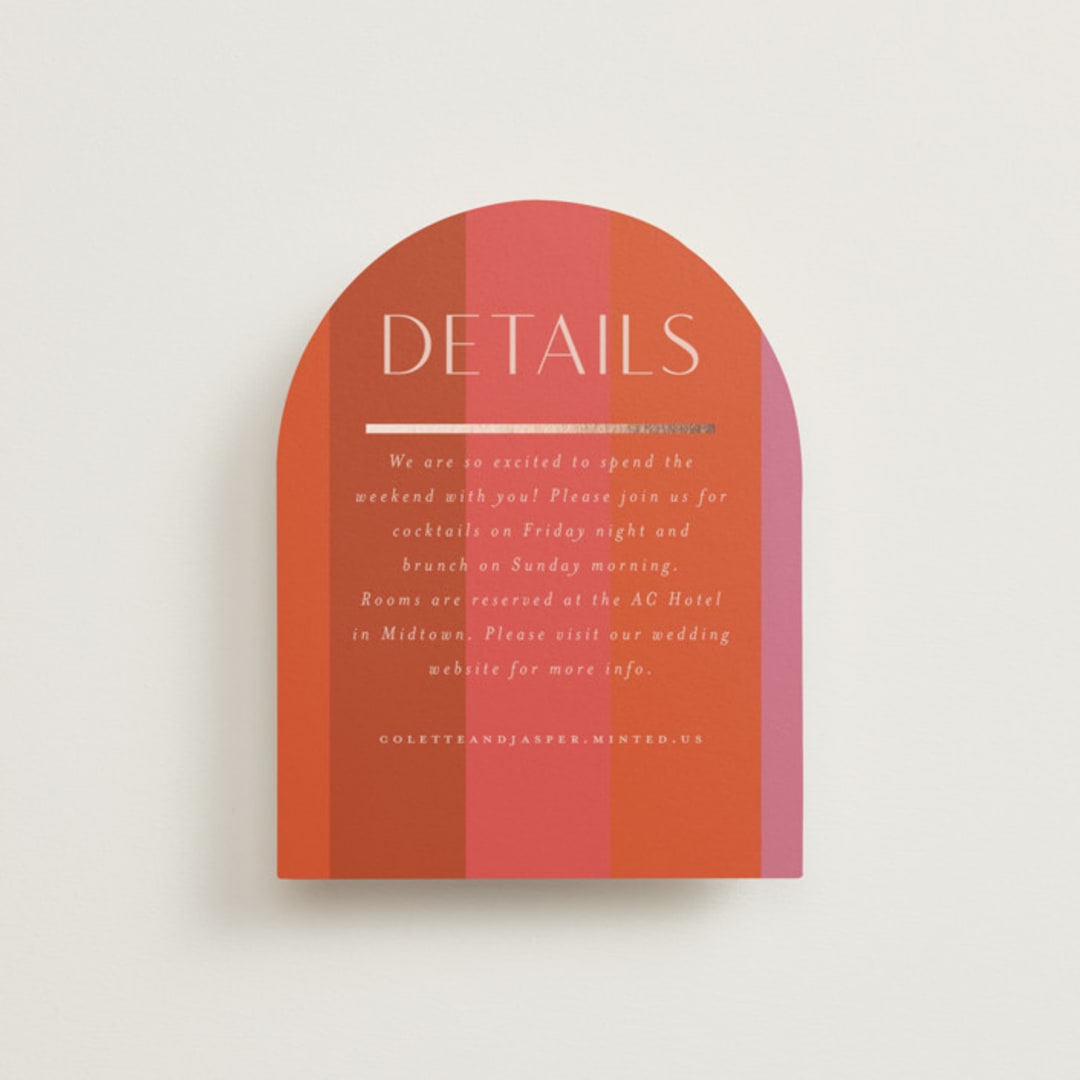 "Patchwork Border" - Direction Cards in Fruit Punch by Morgan Kendall - Front