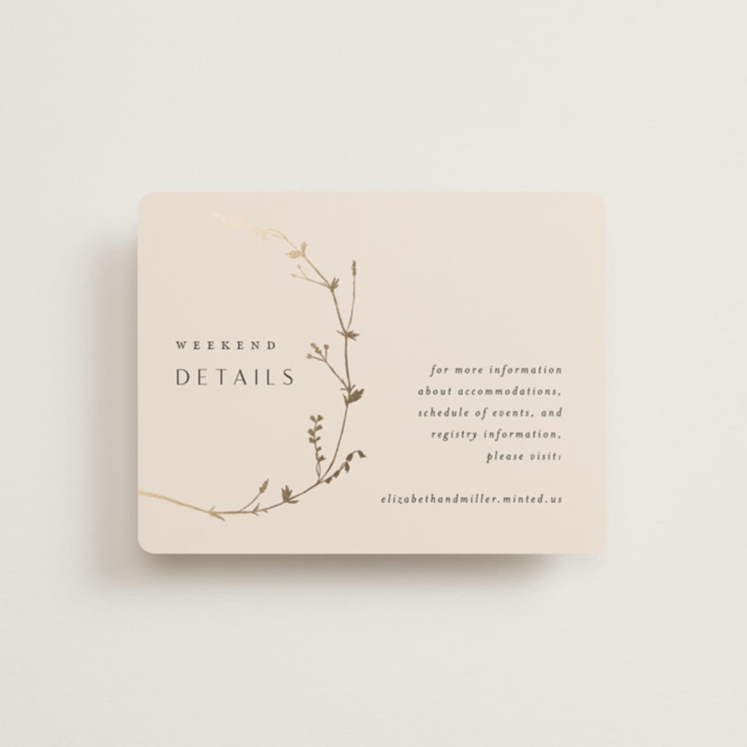 "Vine Wrap" - Direction Cards in Cotton by Amy Kross - Front