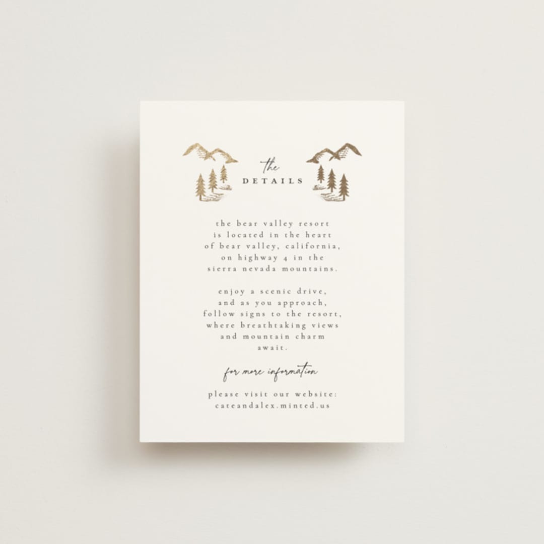 "Summit Serenity" - Direction Cards in Quartz by Ana de Sousa - Front