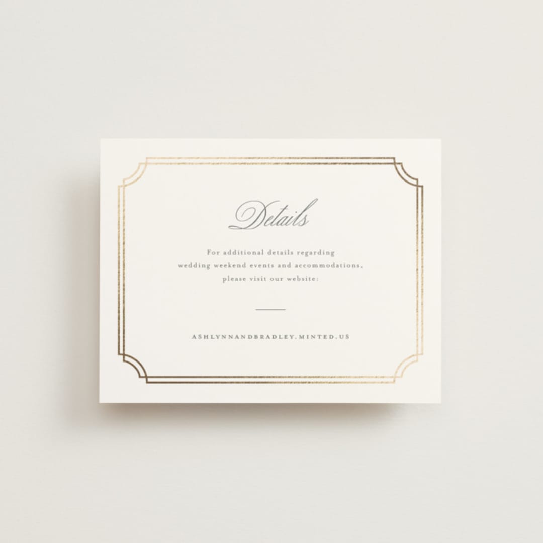 "Formally" - Direction Cards in Mist by Sarah Brown - Front