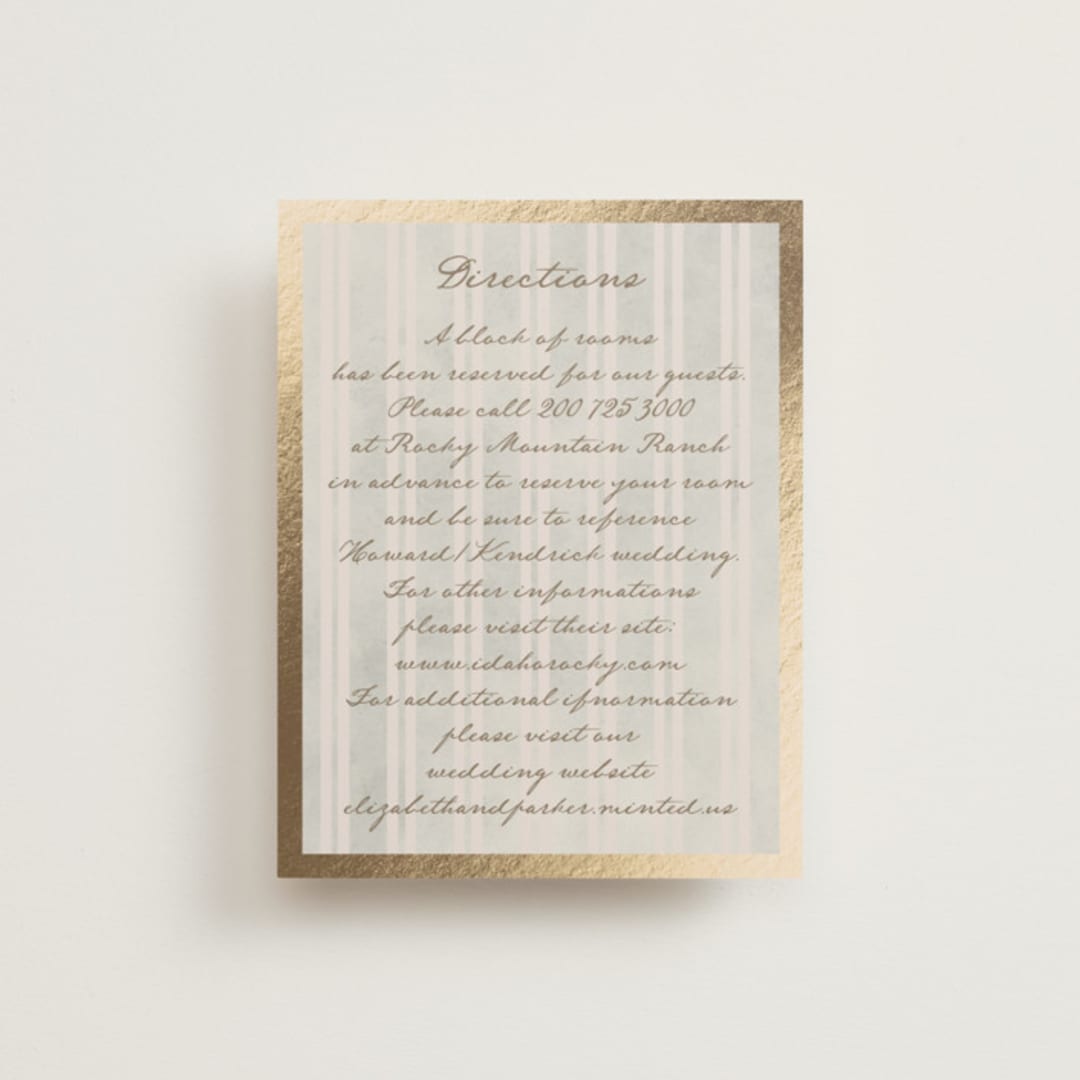 "Mountain Love" - Direction Cards in Dew by Petra Kern - Front