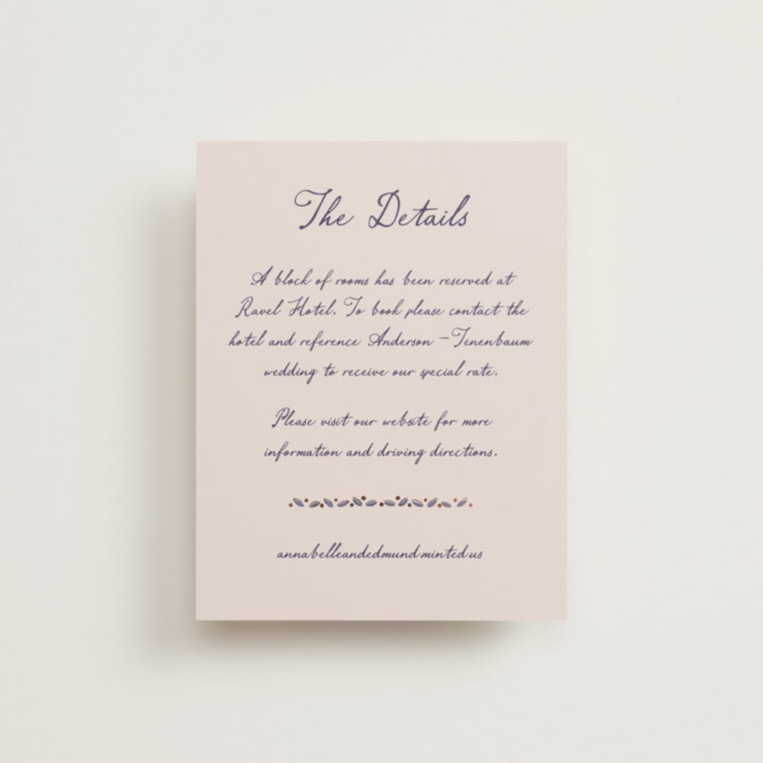 "Together in Bloom" - Direction Cards in Wisteria by Monika Konieczna - Front