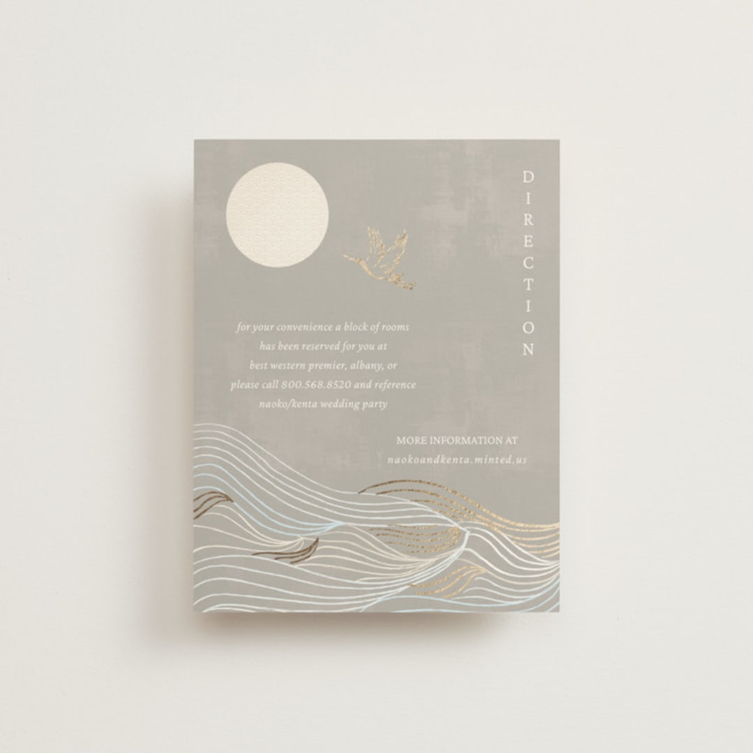 "Asahi" - Direction Cards in Ash by Jelena Vuletic - Front