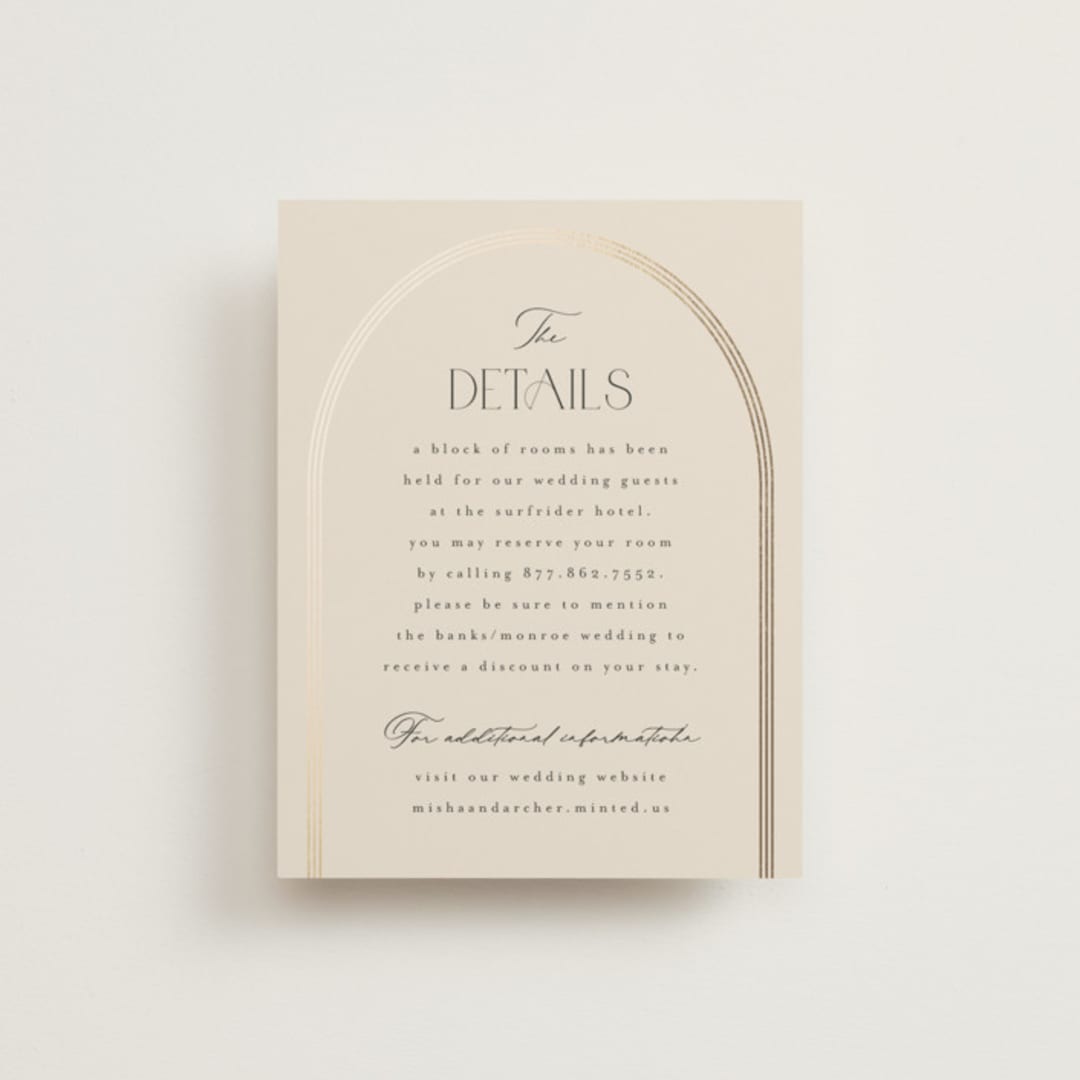 "Misha" - Direction Cards in Latte by Kristie Kern - Front