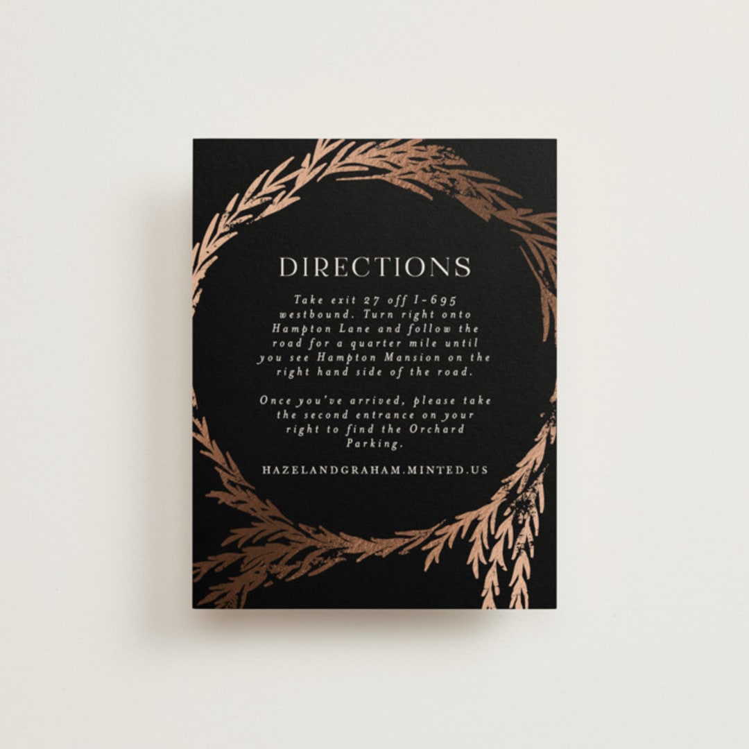 "Locket" - Direction Cards in Pearl by Erin L. Wilson - Front