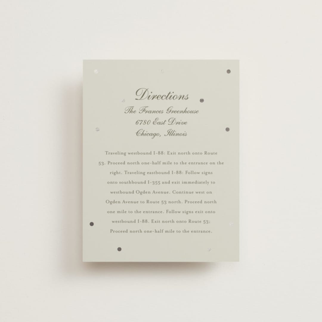 "Pearls" - Direction Cards in Fog by Baumbirdy - Front