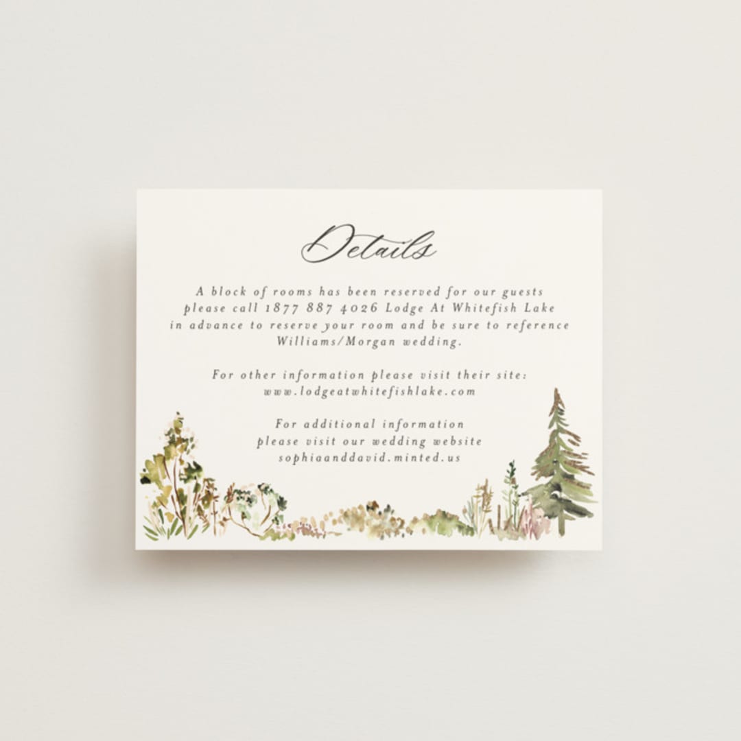 "Great Outdoors" - Direction Cards in Forest by Petra Kern - Front