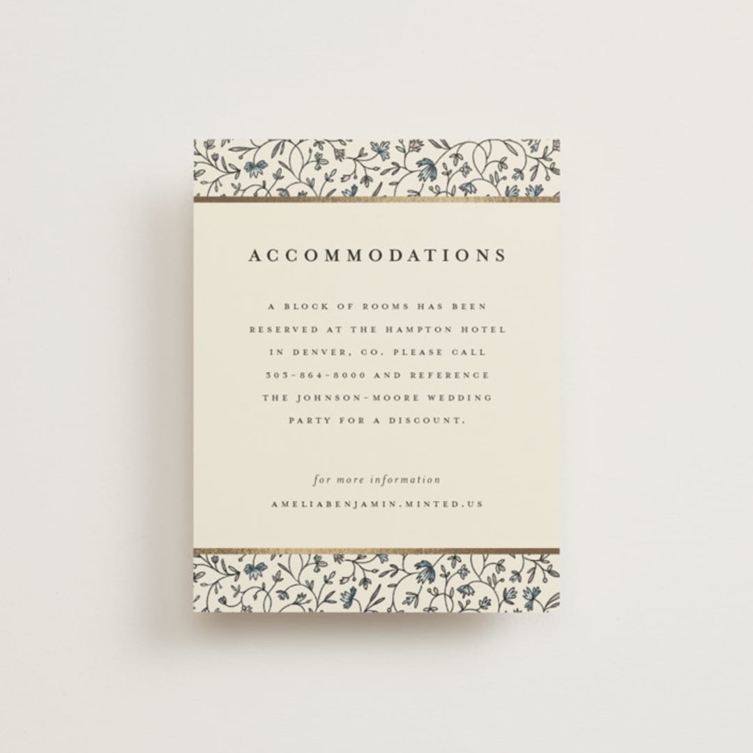 "Hansen" - Direction Cards in Almond by Stephanie Hawkes - Front
