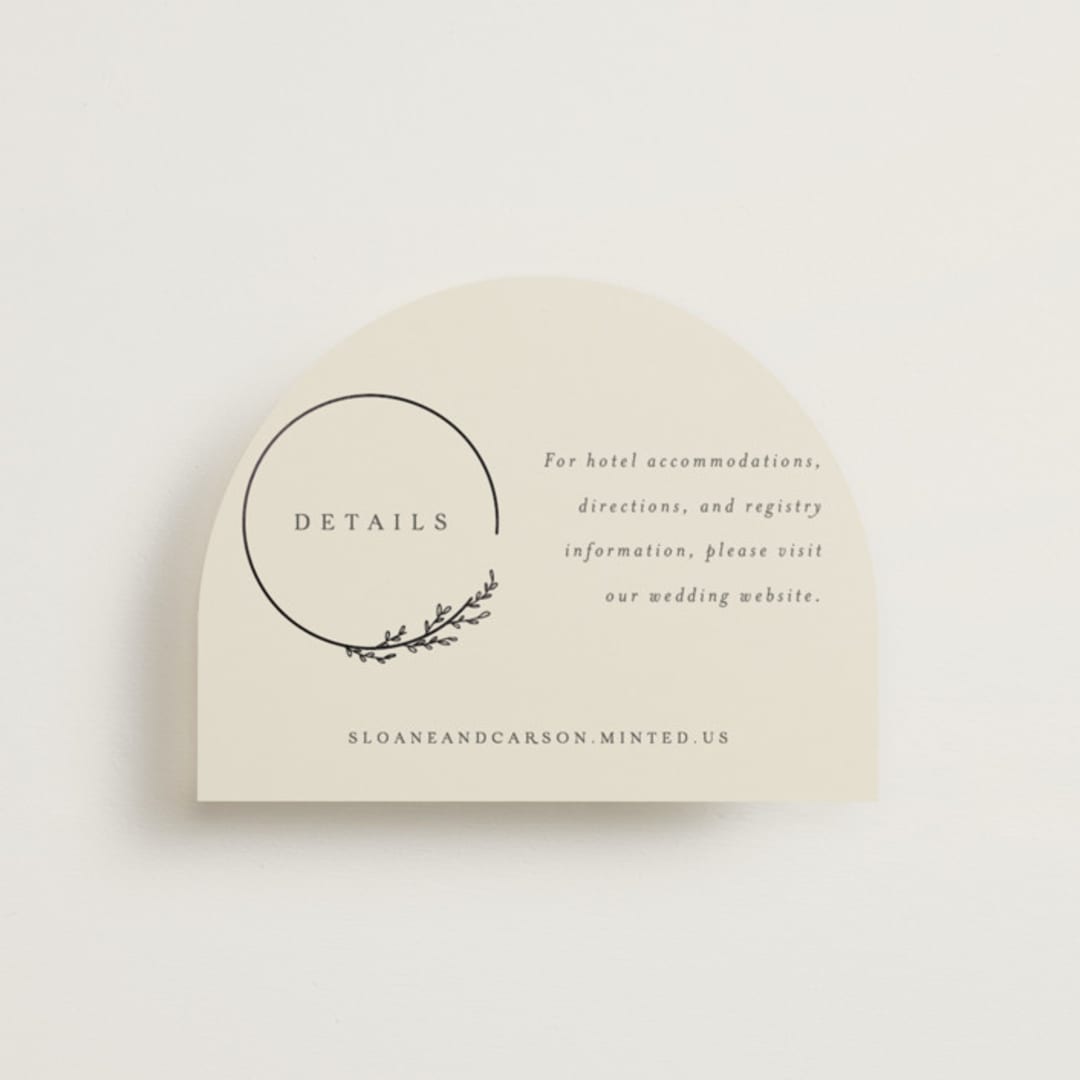 "Branched" - Direction Cards in Almond by Brianne Larsen - Front