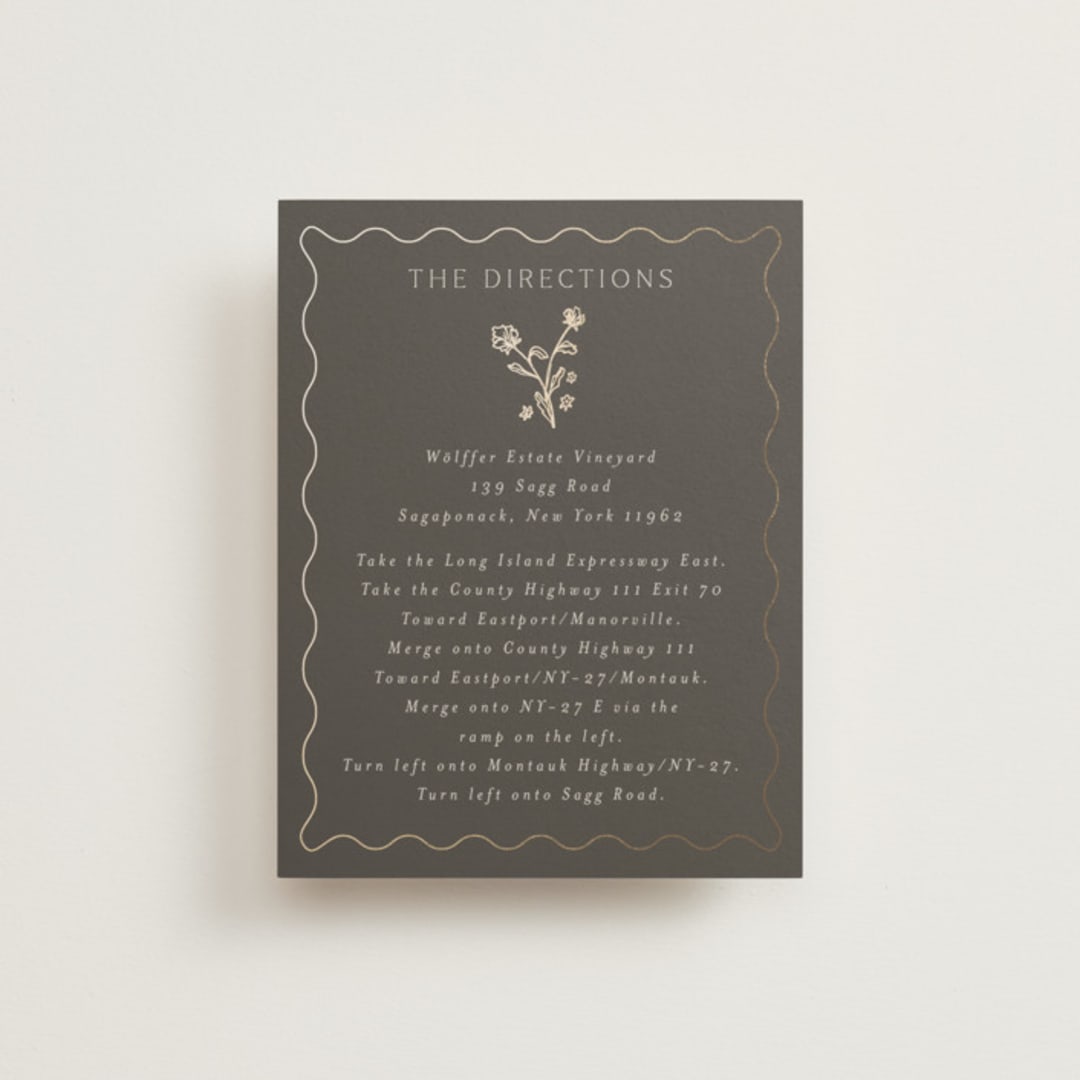 "Parisian Garden" - Direction Cards in Petal by Nicoletta Savod - Front
