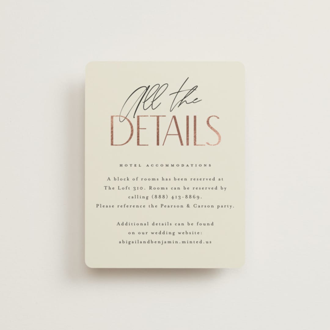 "Together" - Direction Cards in Cream Puff by Pixel and Hank - Front