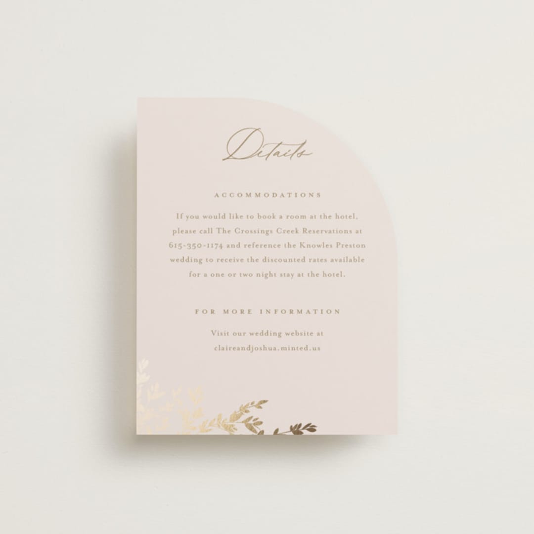 "Classique" - Direction Cards in Spun Sugar by Jessica Williams - Front