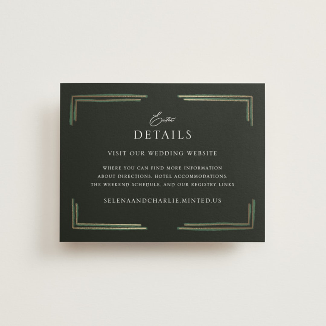 "Embellished" - Direction Cards in Buttercup by Jen Owens - Front