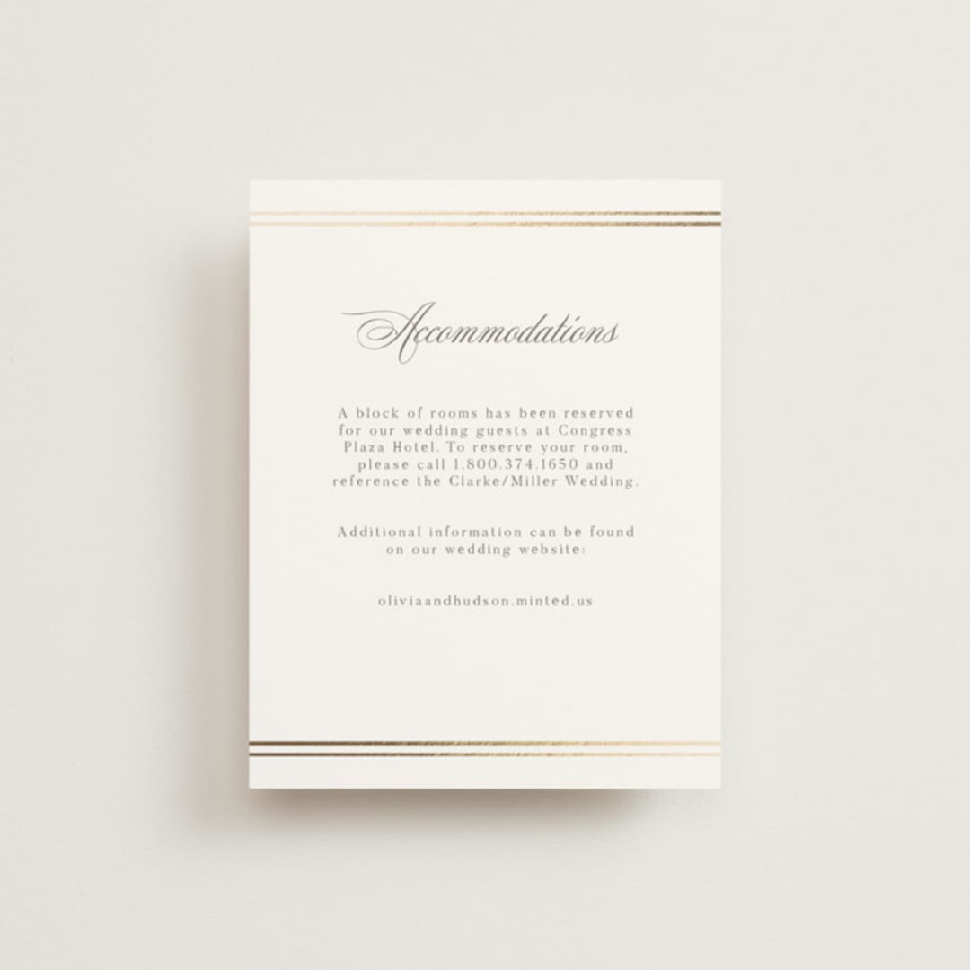 "Classic Elegance" - Direction Cards in Pearl by Nicole Walsh - Front