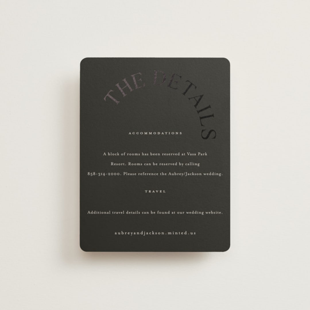"The Arc" - Direction Cards in Truffle by Vera Lim - Front