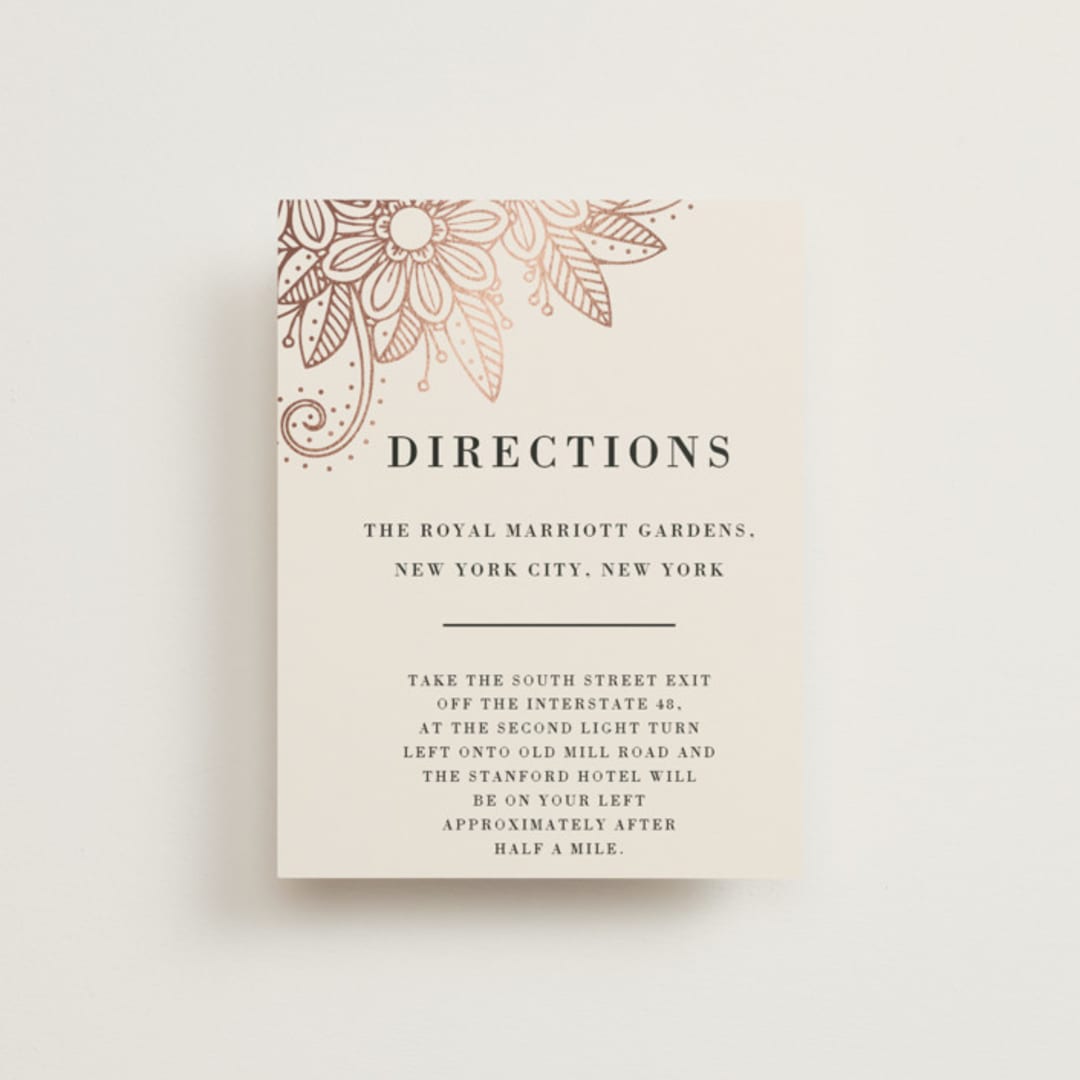 "Mandala Corners" - Direction Cards in Peony by Oma N. Ramkhelawan - Front