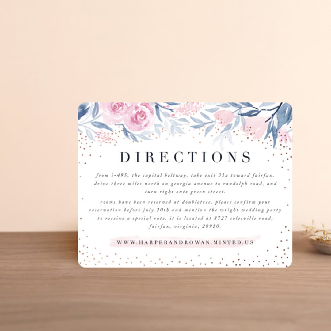 Monogrammed watercolor floral