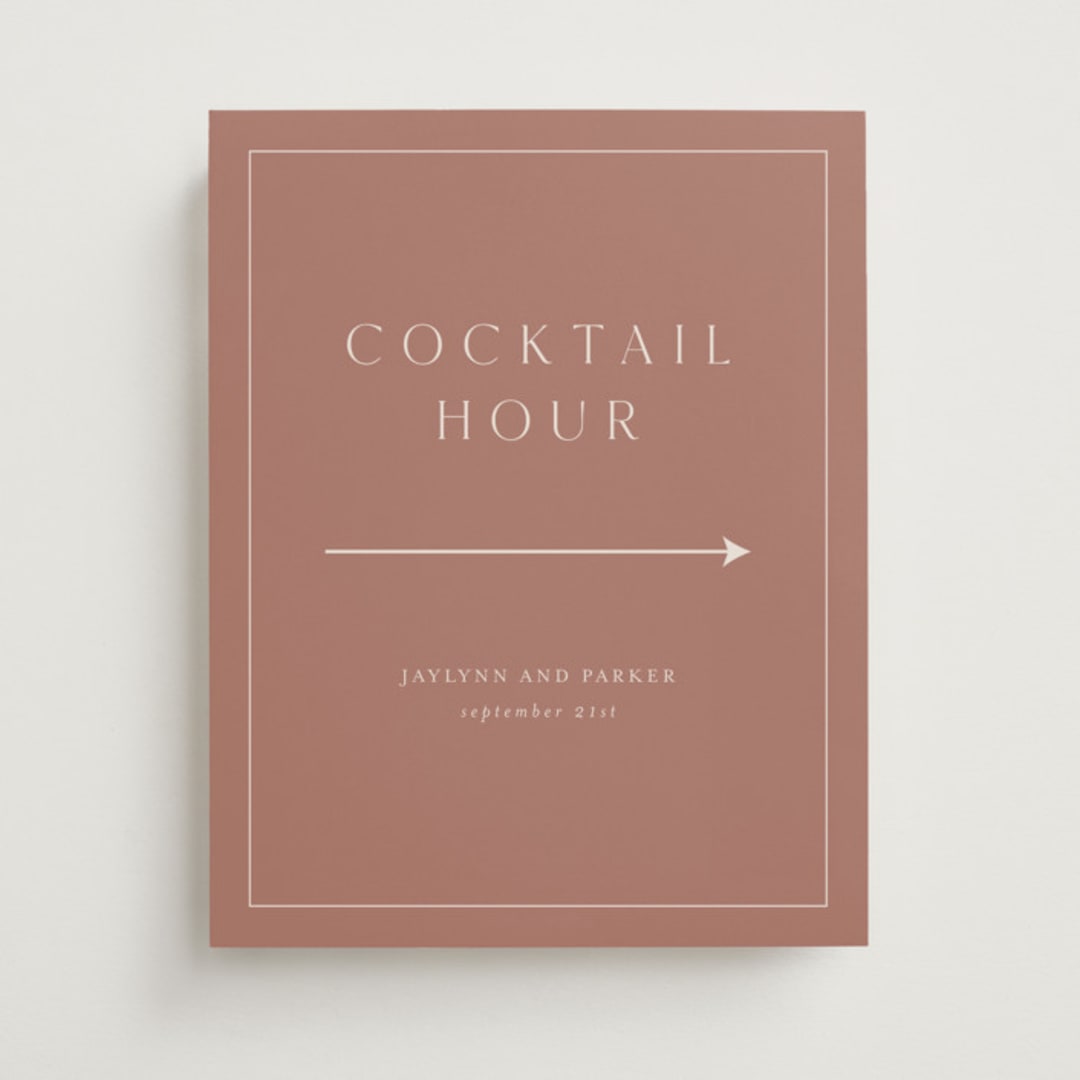 "Warm affection" - Direction Signs in Dusty Rose by Stacey Meacham - Front