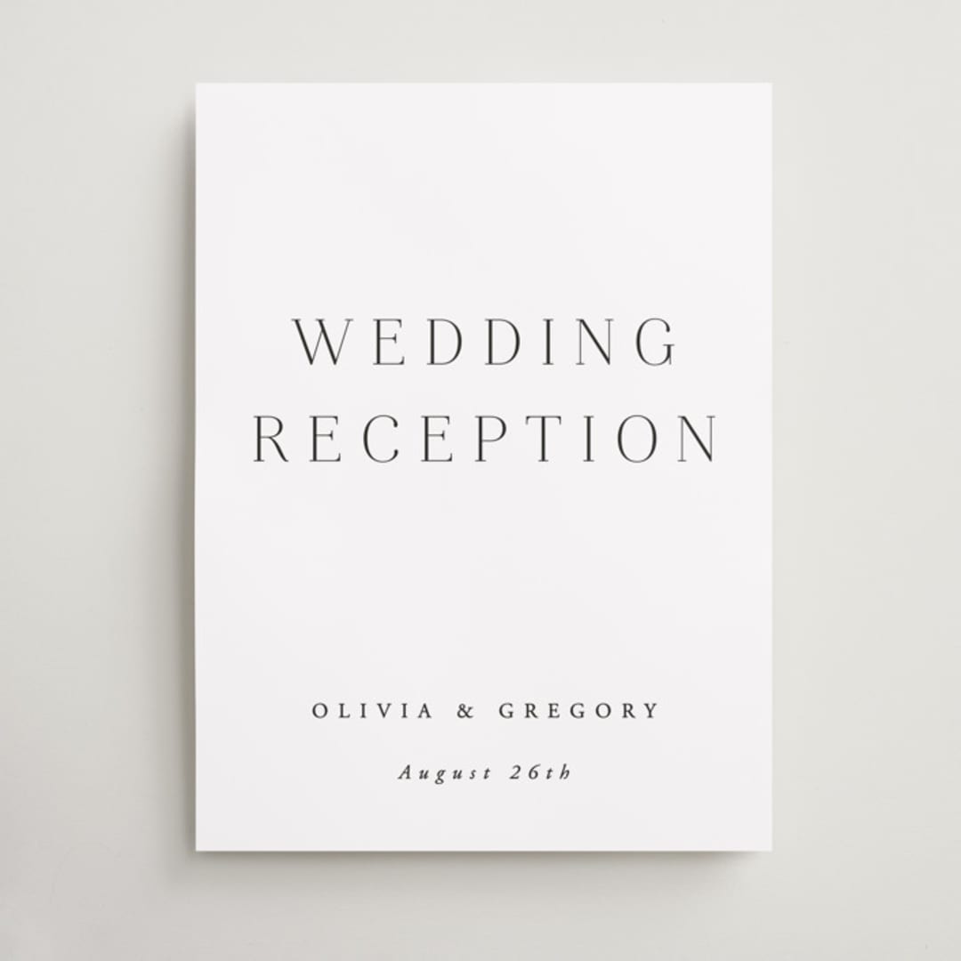 "Classy Type" - Direction Signs in Lily by Hooray Creative - Front