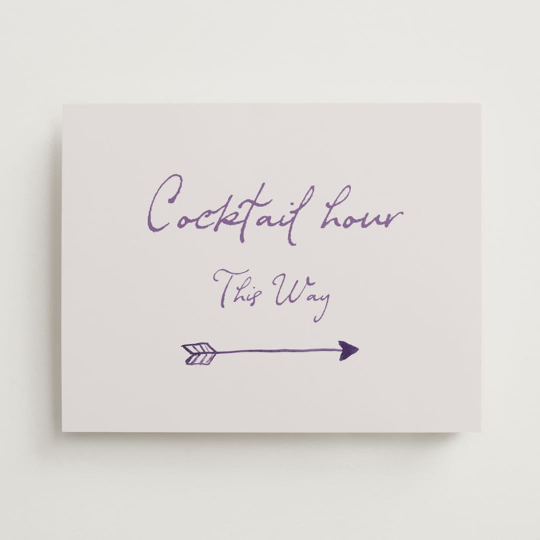 "tablescape drawing" - Direction Signs in Hydrangea by Cass Loh - Front