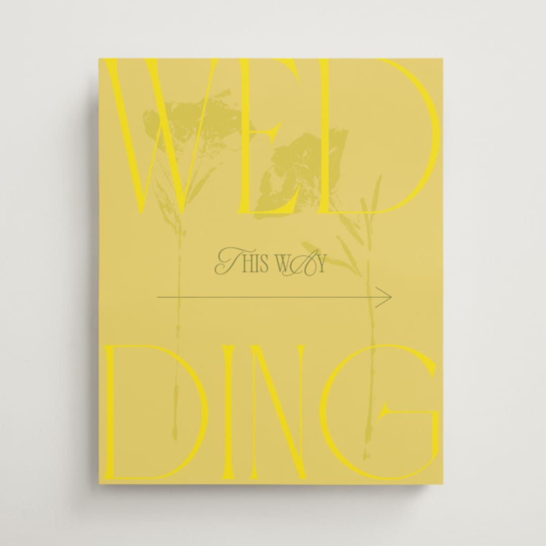 "Bloom" - Direction Signs in Island Citrus by Morgan Kendall - Front