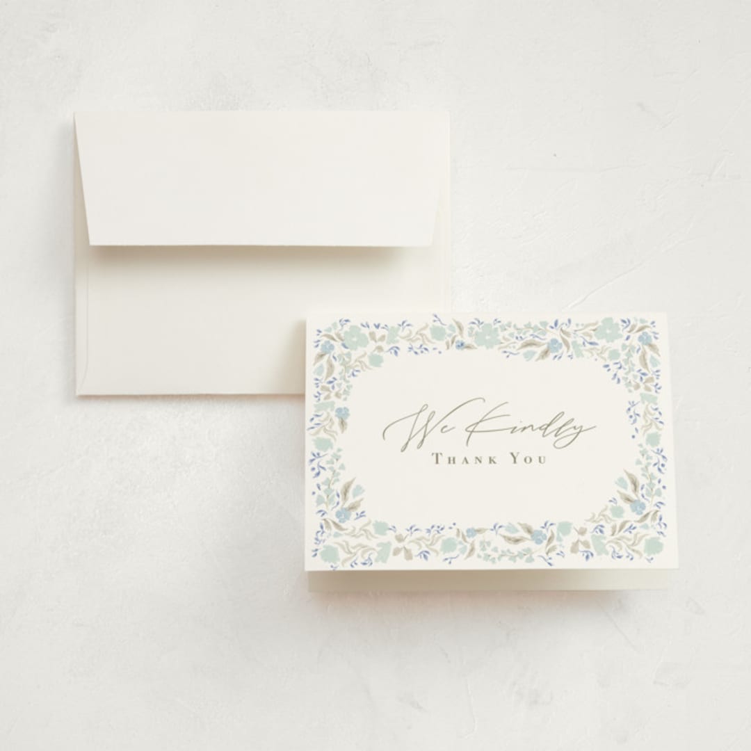 "Garden Memorial" - Memorial Cards in Bluebell by Hannah Williams - Front