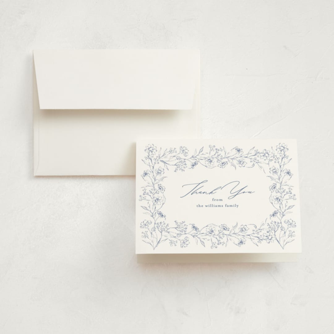 "Details" - Memorial Cards in Azure by Claudia Orengo - Front