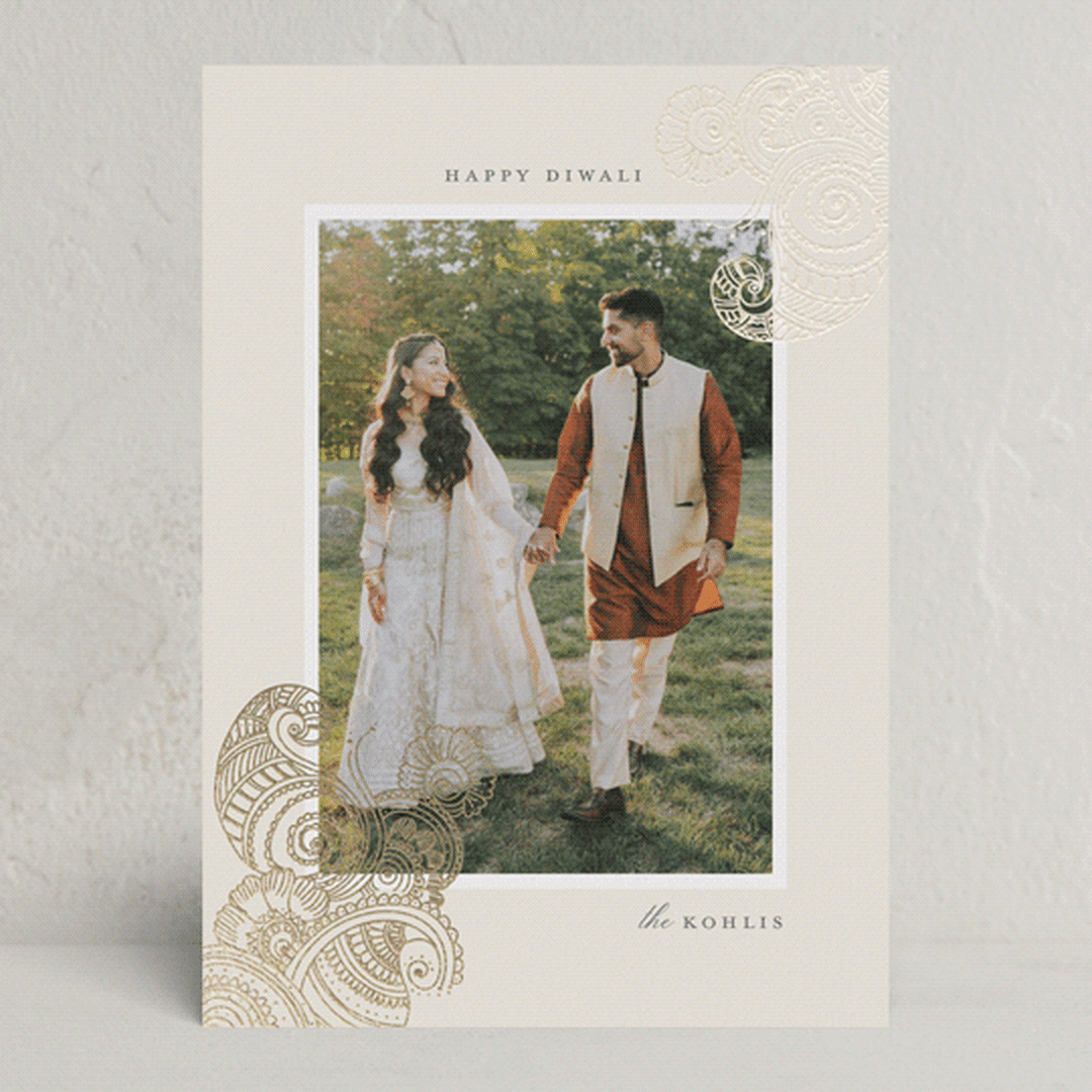 "henna dreams" - Diwali Cards in Chand by Sejal Banker - Front