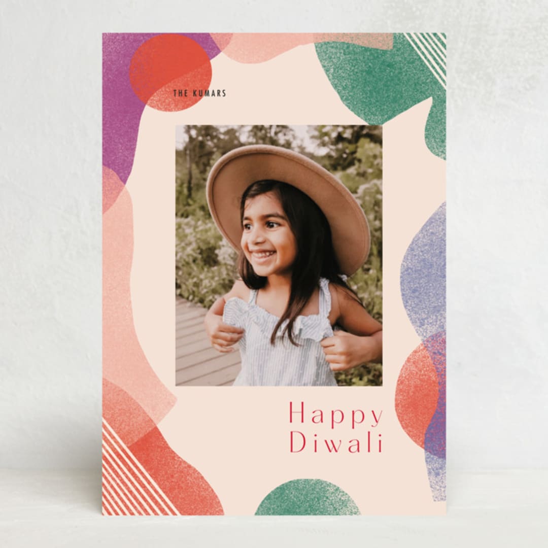 "Grow" - Diwali Cards in Peach by Meg Gleason - Front