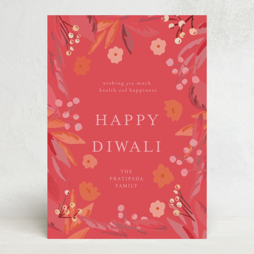 "diwali happiness" - Diwali Cards in Melon by frances mathys - Front