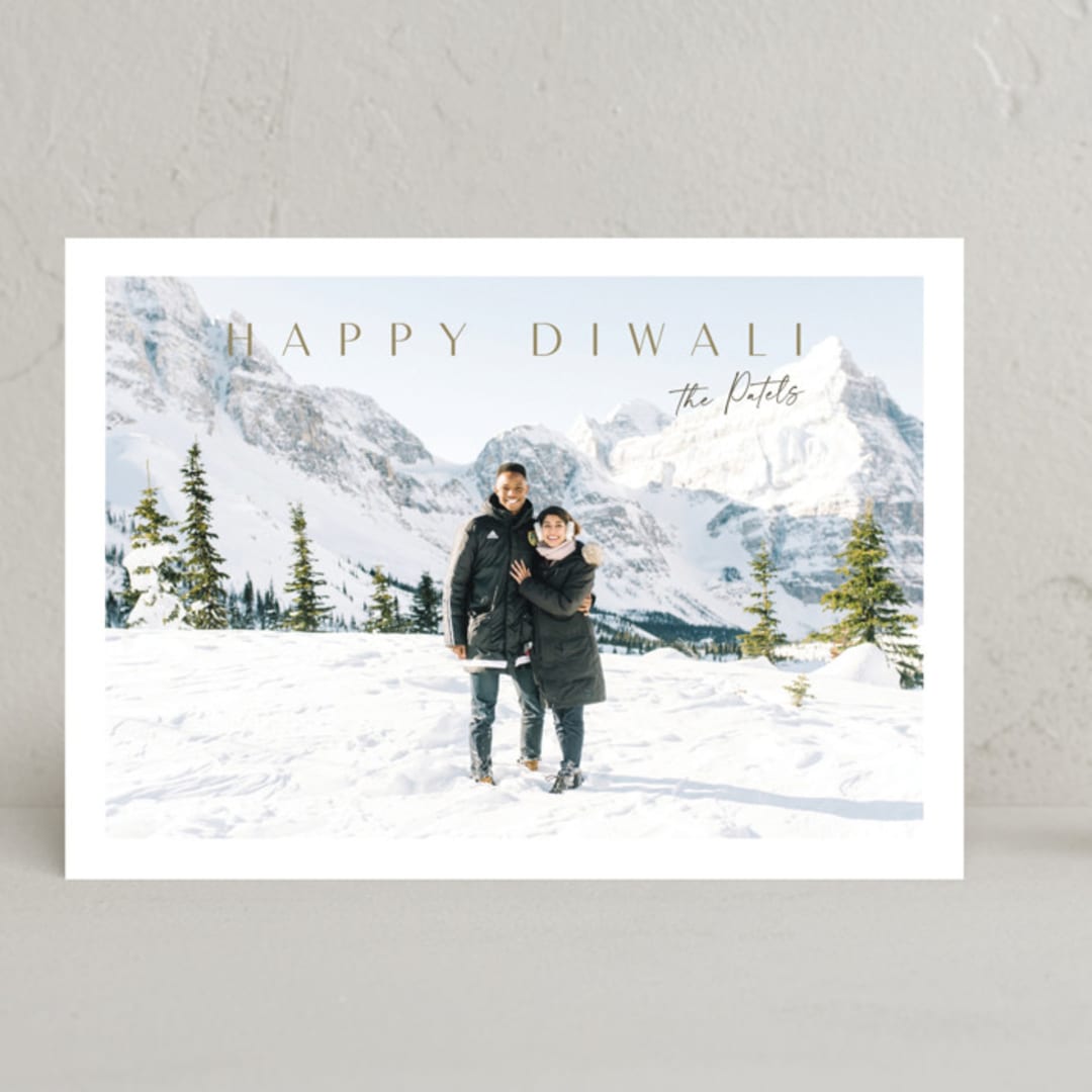 "Modern Elegance" - Diwali Cards in Clay by Nicole Walsh - Front