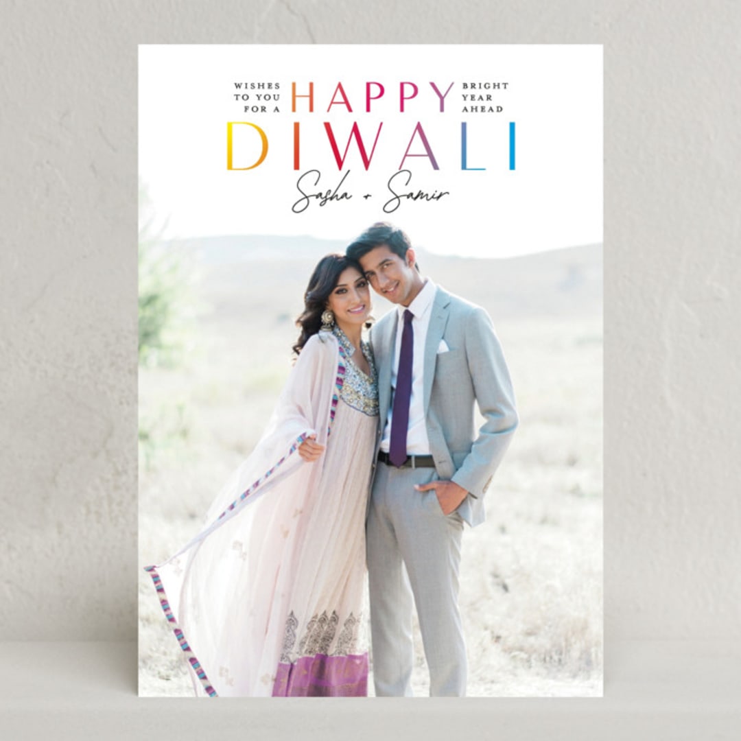 "Diwali" - Diwali Cards in Ebony by Nicole Senecal - Front