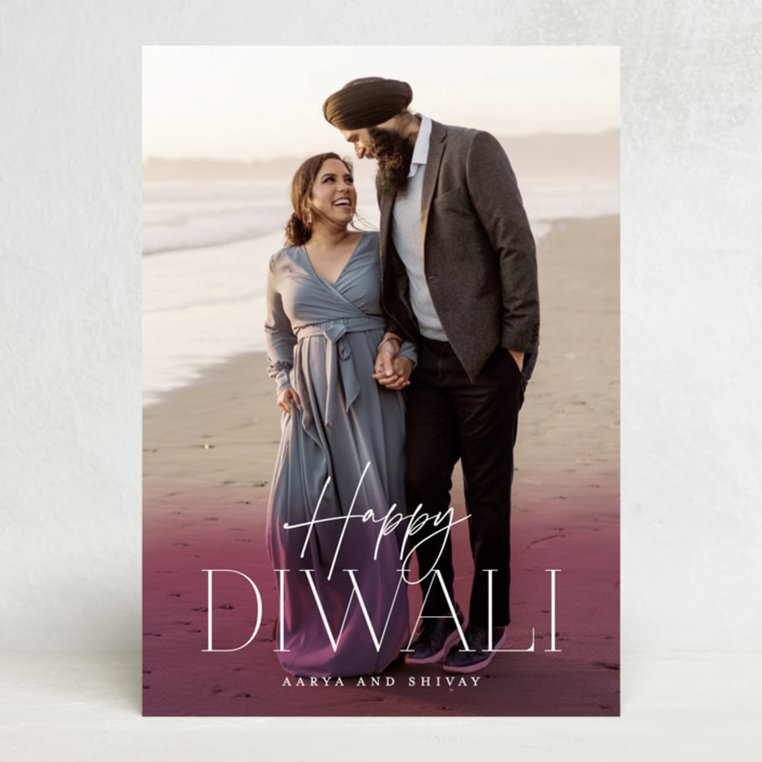 "Diwali Glow" - Diwali Cards in Baigani by Brooke Chandler - Front