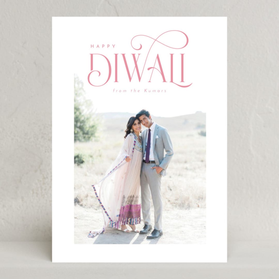 "Charming Diwali" - Diwali Cards in Candy by Orasie - Front
