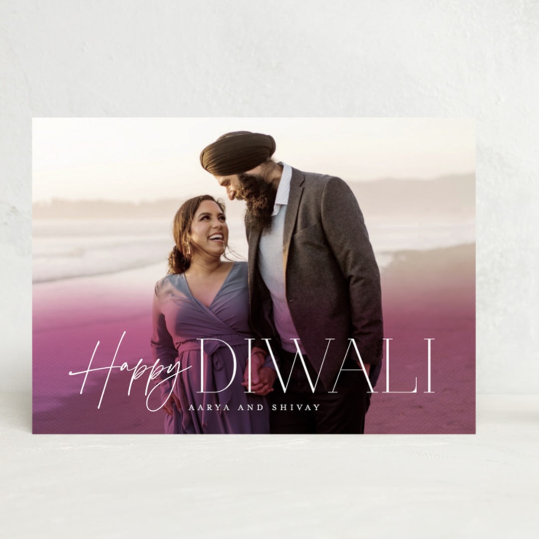 "Diwali Glow" - Diwali Cards in Baigani by Brooke Chandler - Front