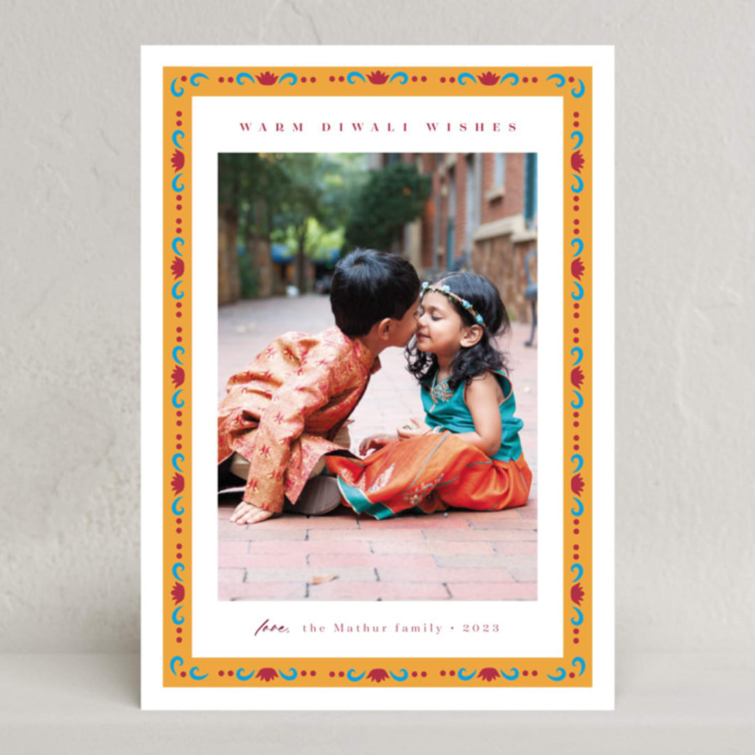 "festive diwali border" - Diwali Cards in Sun by Kanika Mathur - Front