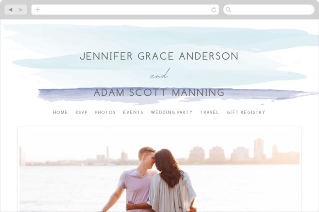 "Set Sail" - Wedding Website in Mediterranean by Sarah Brown - Desktop Design