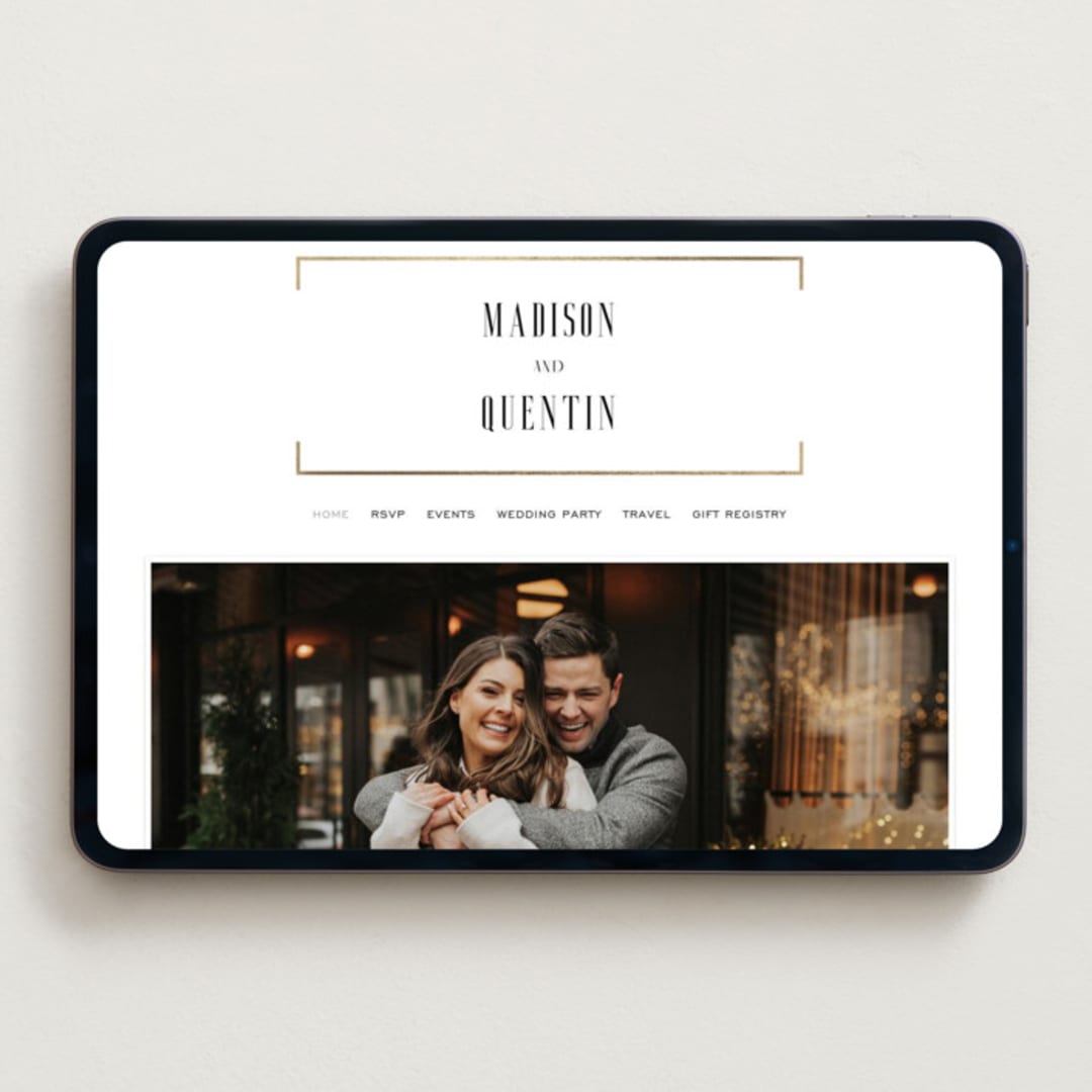 "Documentary" - Wedding Website in Lily by Heather Schertzer - Desktop Design