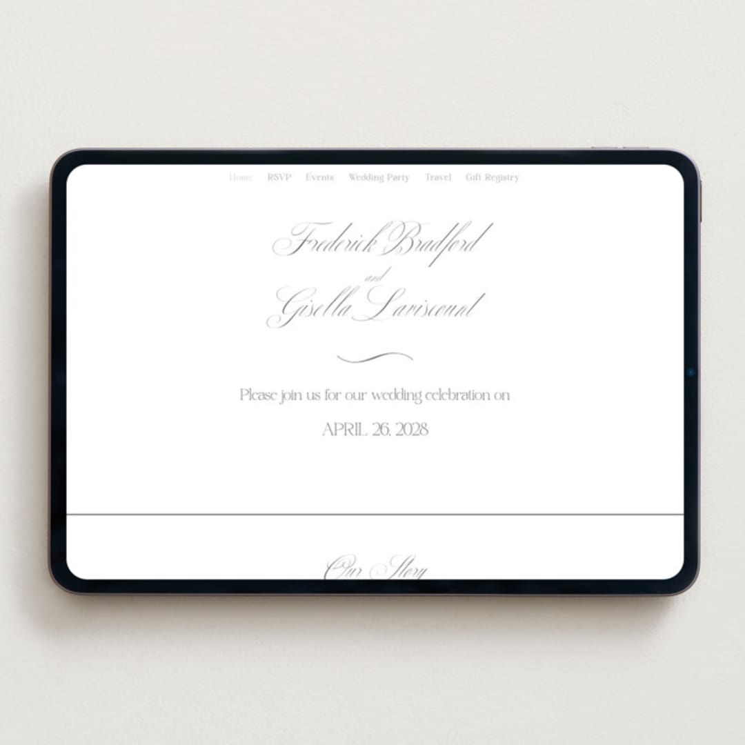 "toulomotiri" - Wedding Website in Sugar by chocomocacino - Desktop Design
