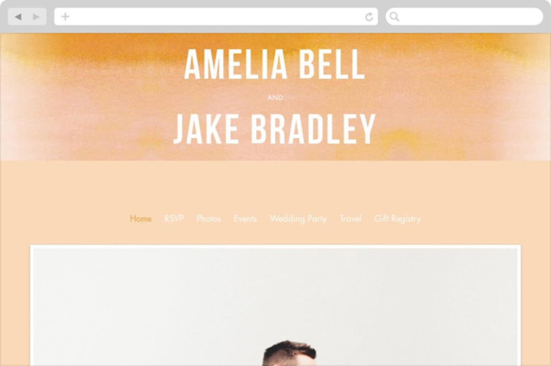 "Ombre" - Wedding Website in Mandarin by Dean Street - Desktop Design