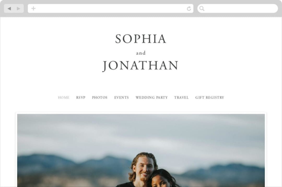 "The Minimalist" - Wedding Website in Air by lulu and isabelle - Desktop Design