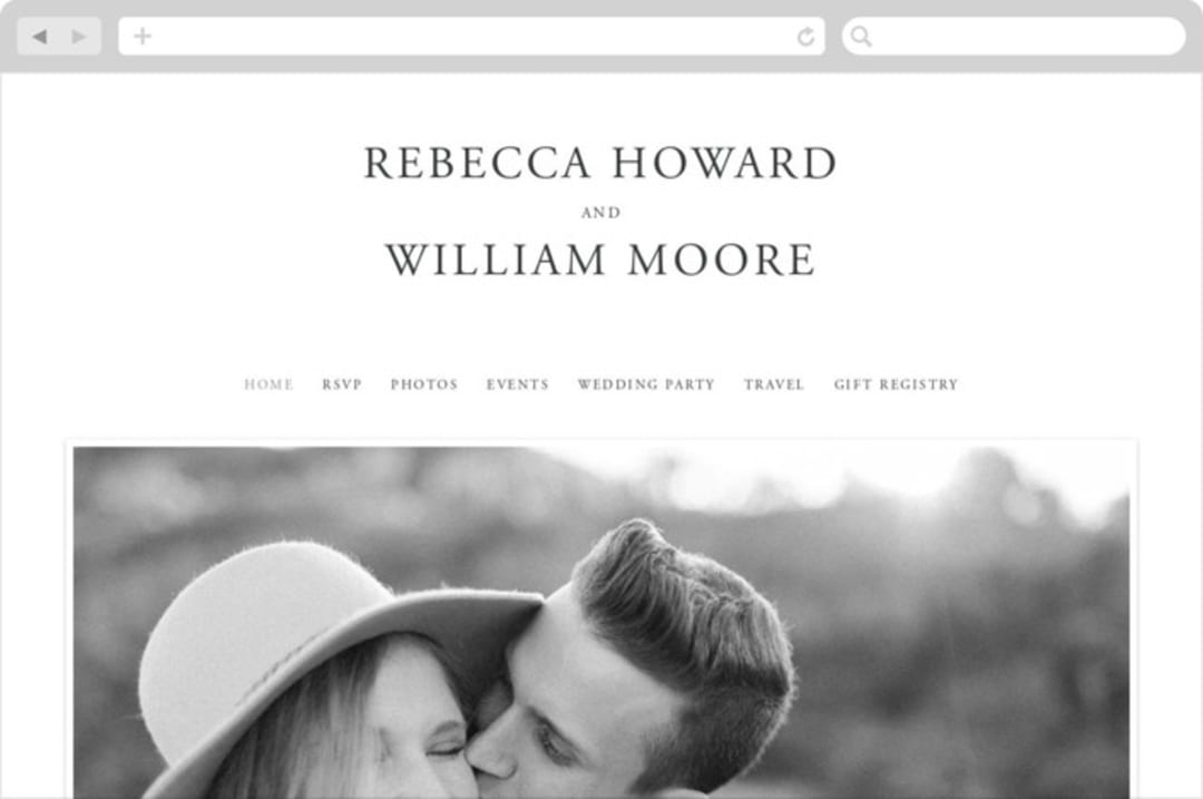"We Do" - Wedding Website in Ink by lulu and isabelle - Desktop Design
