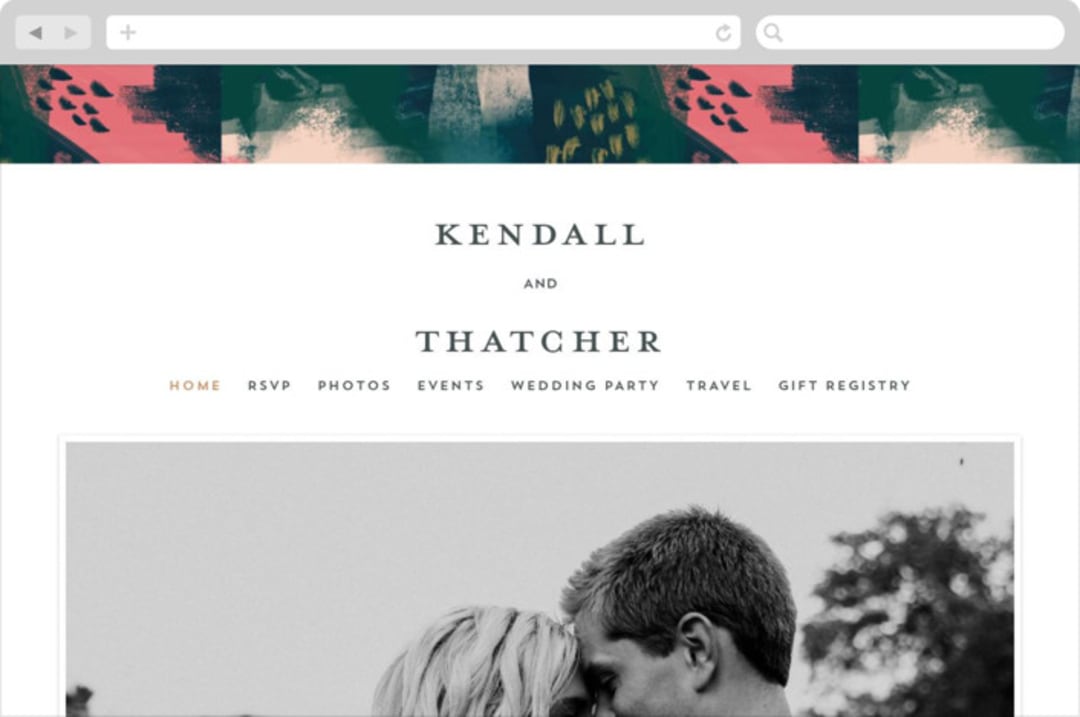 "Dreaming" - Wedding Website in Garden by iamtanya - Desktop Design