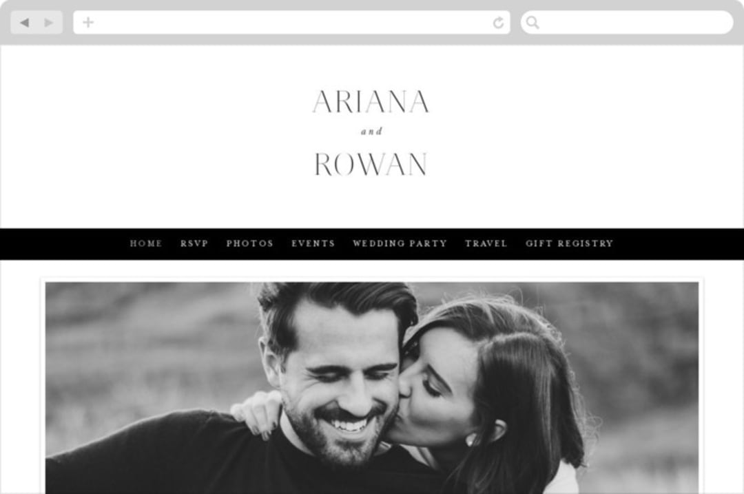 "Namely" - Wedding Website in Pearl by Hooray Creative - Desktop Design