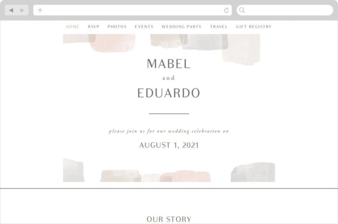 "Sculpture Garden" - Wedding Website in Desert by Hooray Creative - Desktop Design
