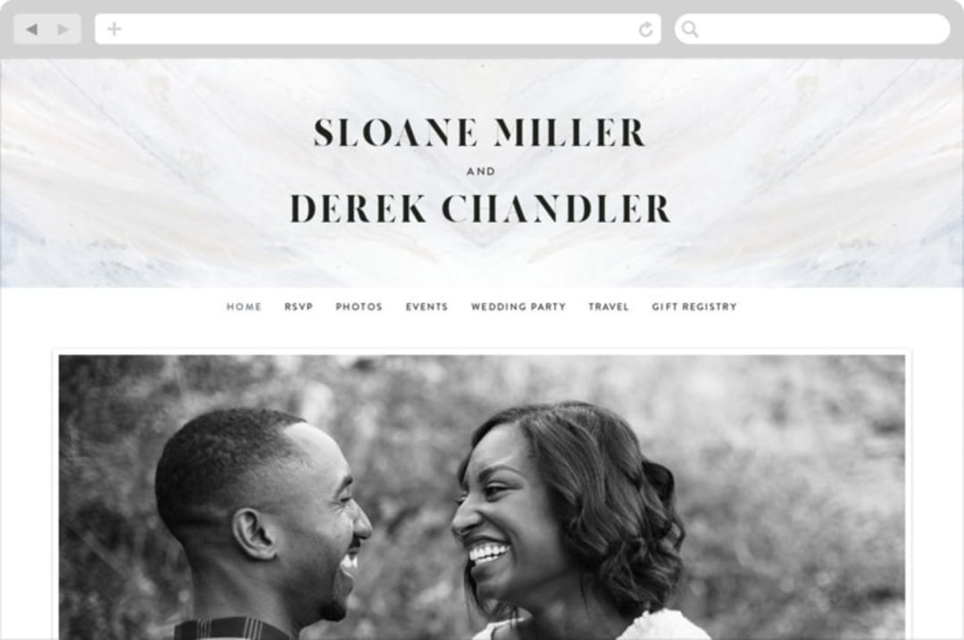 "wishful" - Wedding Website in Tide by Kate Ahn - Desktop Design