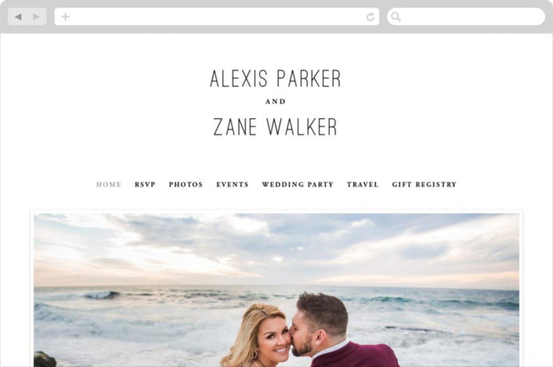 "and the adventure begins" - Wedding Website in Diamond by Playground Prints - Desktop Design
