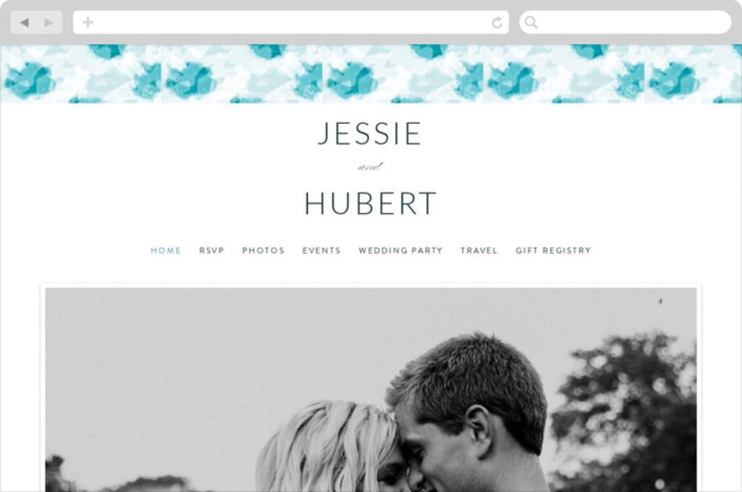 "Cotton Air" - Wedding Website in Seaside by Lea Velasquez - Desktop Design